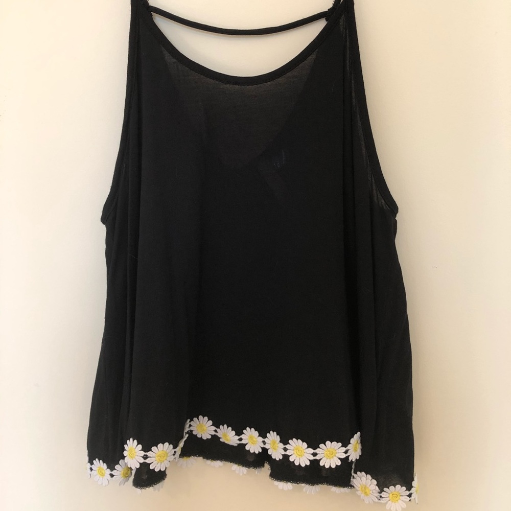 Black Daisy Tank